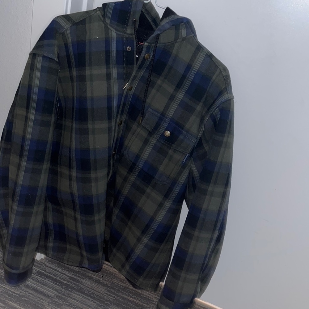 Wolverine flannel hoodie